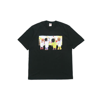 款号M121#p40💰 Supreme SS19 Kids Tee Back 儿童涂鸦圆领短袖T恤 男女同款 黑色 宽松版型 采用260克精梳棉双纱 从面料到辅料全部三标齐全跟足ZP 进口松井 - view 4