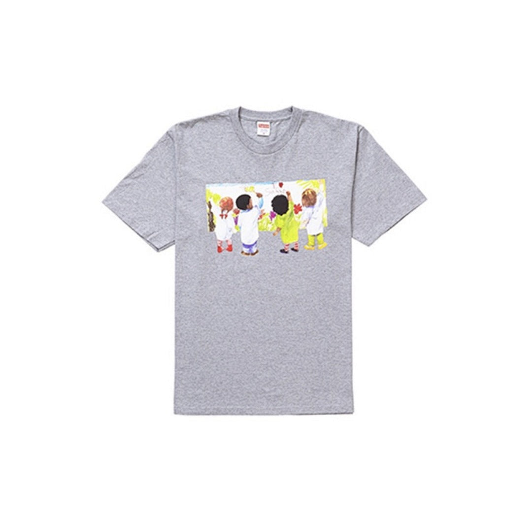 款号M121#p40💰 Supreme SS19 Kids Tee Back 儿童涂鸦圆领短袖T恤 男女同款 黑色 宽松版型 采用260克精梳棉双纱 从面料到辅料全部三标齐全跟足ZP 进口松井 - view 5
