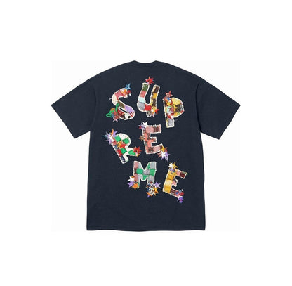 款号M122#p40💰 Supreme SS24 WEEK1 字母印花圆领短袖T恤 男女同款 宽松版型 采用260克精梳棉双纱 从面料到辅料全部三标齐全跟足ZP 进口松井公司浆料印花绝不开裂 - view 5