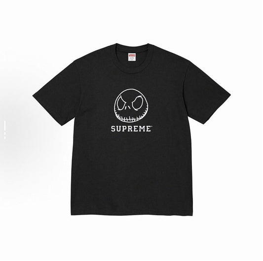 款号M130#p40💰 Supreme FW23 秋冬系列 WEEK1 SKELETON TEE 纯色骷髅头字母印花圆领短袖T恤 男女同款 宽松版型 采用260克精梳棉双纱 从面料到辅料全部三标齐 - view 1