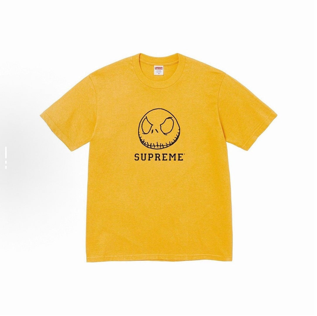 款号M130#p40💰 Supreme FW23 秋冬系列 WEEK1 SKELETON TEE 纯色骷髅头字母印花圆领短袖T恤 男女同款 宽松版型 采用260克精梳棉双纱 从面料到辅料全部三标齐 - view 3