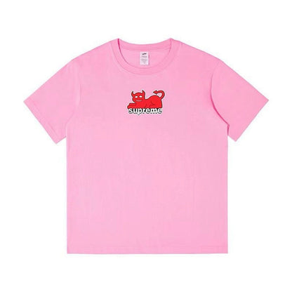 款号M150#P40 24SS TOY MACHINE DEVIL CAT TEE 新款小恶魔猫咪短袖T恤夏季上衣 宽松版型 采用260克精梳棉双纱 从面料到辅料全部三标齐全跟足ZP 进口松井公司浆 - view 1