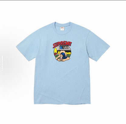 款号M153#p40💰 Supreme WEEK1 Bedroom Tee 胸前圆形logo图案短袖T恤 男女同款 宽松版型 采用260克精梳棉双纱 从面料到辅料全部三标齐全跟足ZP 进口松井公司 - view 1