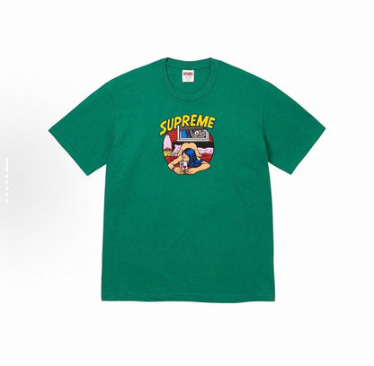 款号M153#p40💰 Supreme WEEK1 Bedroom Tee 胸前圆形logo图案短袖T恤 男女同款 宽松版型 采用260克精梳棉双纱 从面料到辅料全部三标齐全跟足ZP 进口松井公司 - view 3