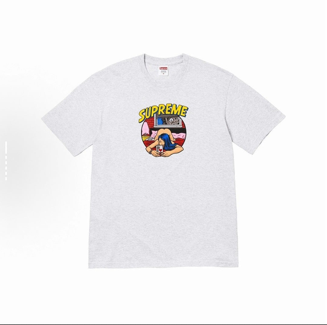 款号M153#p40💰 Supreme WEEK1 Bedroom Tee 胸前圆形logo图案短袖T恤 男女同款 宽松版型 采用260克精梳棉双纱 从面料到辅料全部三标齐全跟足ZP 进口松井公司 - view 4