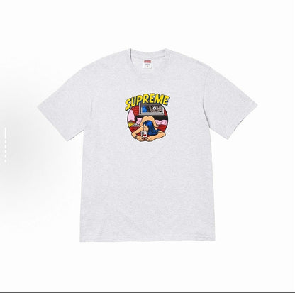 款号M153#p40💰 Supreme WEEK1 Bedroom Tee 胸前圆形logo图案短袖T恤 男女同款 宽松版型 采用260克精梳棉双纱 从面料到辅料全部三标齐全跟足ZP 进口松井公司 - view 4