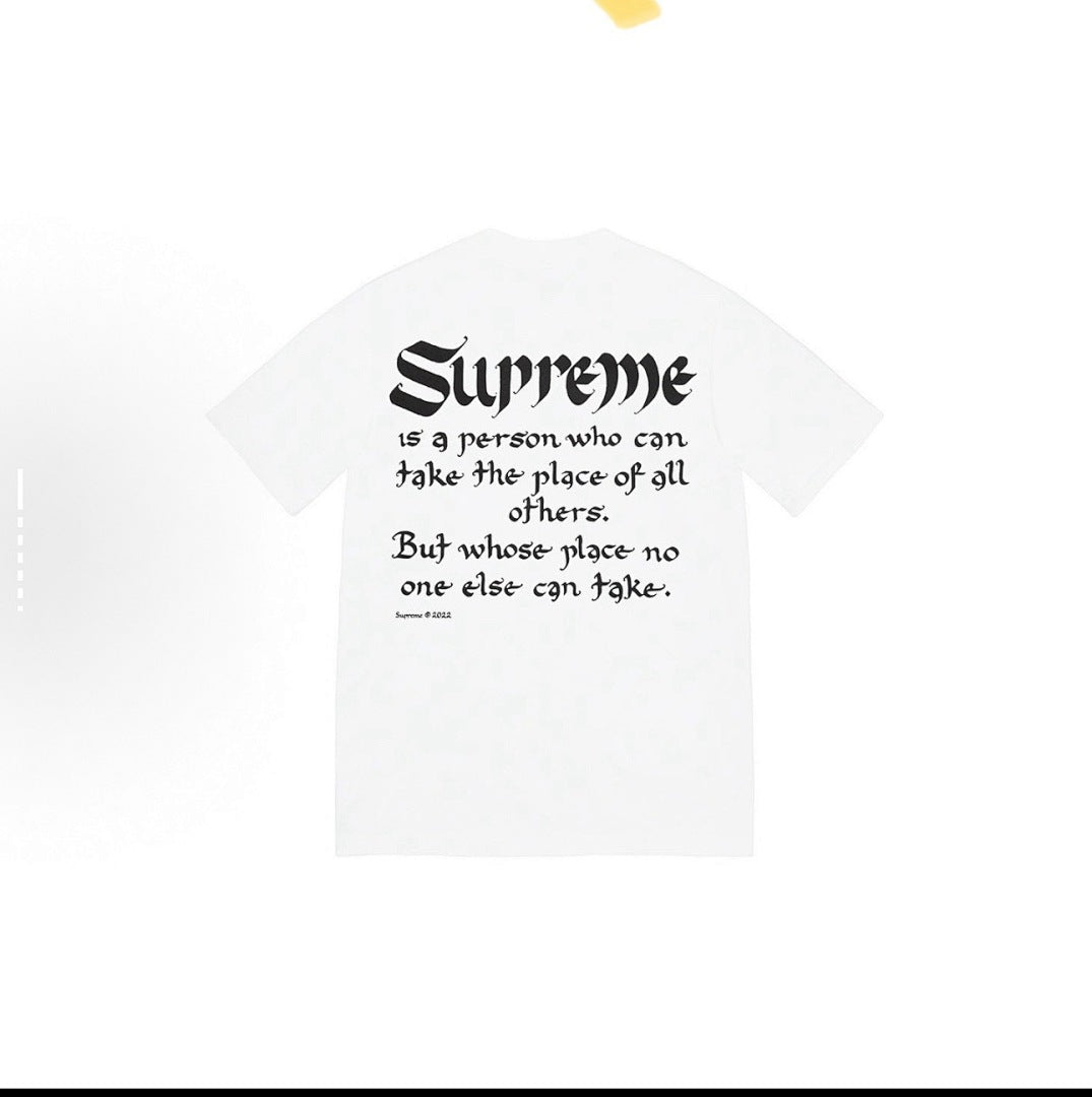 款号M157#p40💰 Supreme SS22 Week 8 Person Tee 狮子头梵文卡通字母印花圆领短袖美式潮流T恤 男女同款 宽松版型 采用260克精梳棉双纱 从面料到辅料全部三标 - view 1