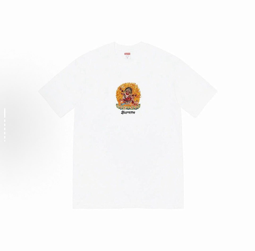 款号M157#p40💰 Supreme SS22 Week 8 Person Tee 狮子头梵文卡通字母印花圆领短袖美式潮流T恤 男女同款 宽松版型 采用260克精梳棉双纱 从面料到辅料全部三标 - view 4