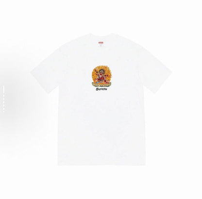 款号M157#p40💰 Supreme SS22 Week 8 Person Tee 狮子头梵文卡通字母印花圆领短袖美式潮流T恤 男女同款 宽松版型 采用260克精梳棉双纱 从面料到辅料全部三标 - view 4