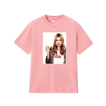 款号M162P40💰 Supreme 12SS Kate Moss Photo Sticker 凯特 人物 贴纸 宽松版型 采用260克精梳棉双纱 从面料到辅料全部三标齐全跟足ZP 进口松井公司 - view 2