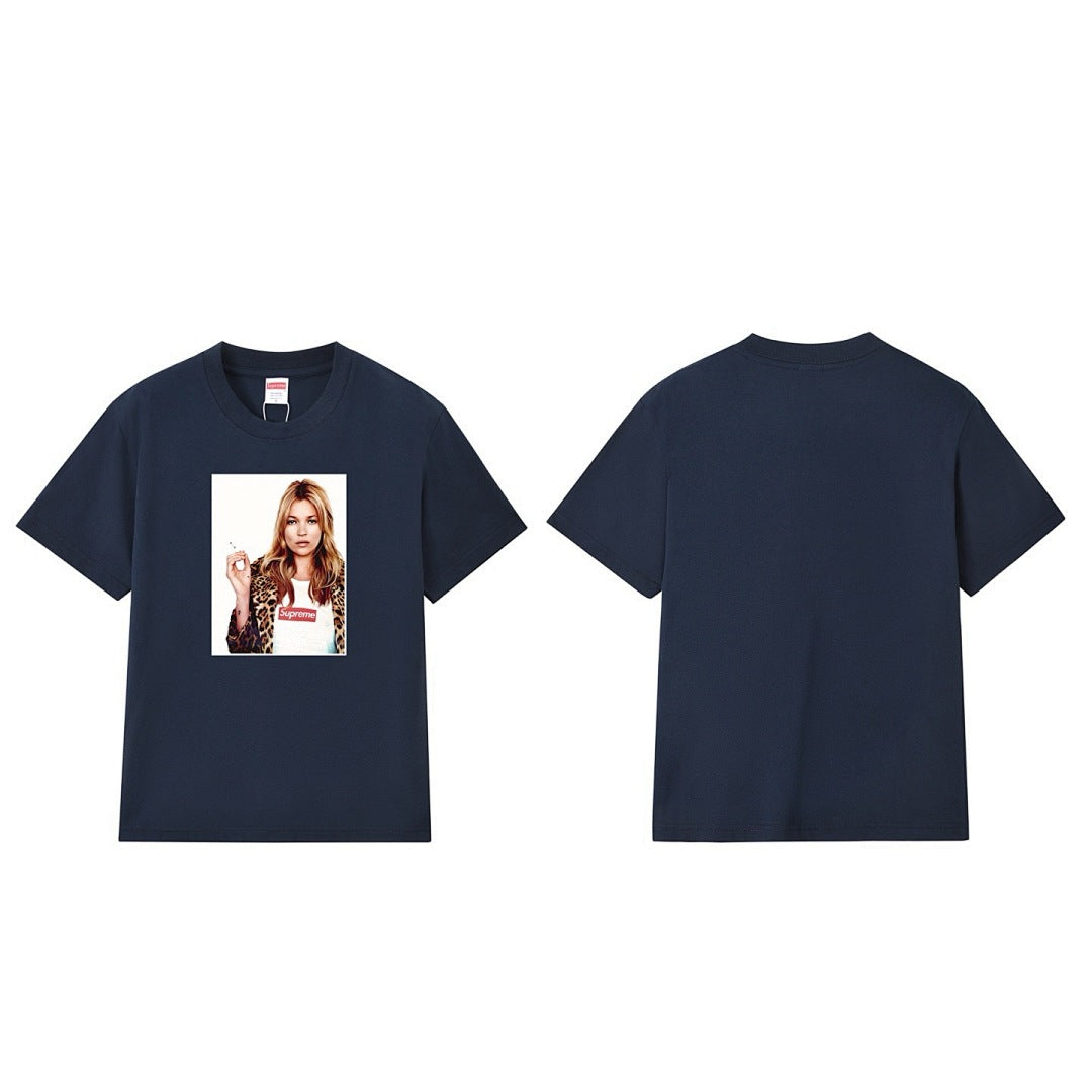 款号M162P40💰 Supreme 12SS Kate Moss Photo Sticker 凯特 人物 贴纸 宽松版型 采用260克精梳棉双纱 从面料到辅料全部三标齐全跟足ZP 进口松井公司 - view 4