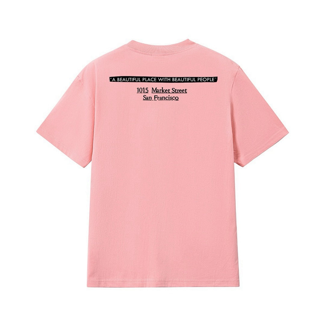 款号M164#P40💰 Sup 19FW SF BOX LOGO TEE旧金山联名经典印花短袖纯棉T恤男女款 宽松版型 采用260克精梳棉双纱 从面料到辅料全部三标齐全跟足ZP 进口松井公司浆料印 - view 5