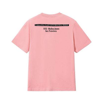 款号M164#P40💰 Sup 19FW SF BOX LOGO TEE旧金山联名经典印花短袖纯棉T恤男女款 宽松版型 采用260克精梳棉双纱 从面料到辅料全部三标齐全跟足ZP 进口松井公司浆料印 - view 5