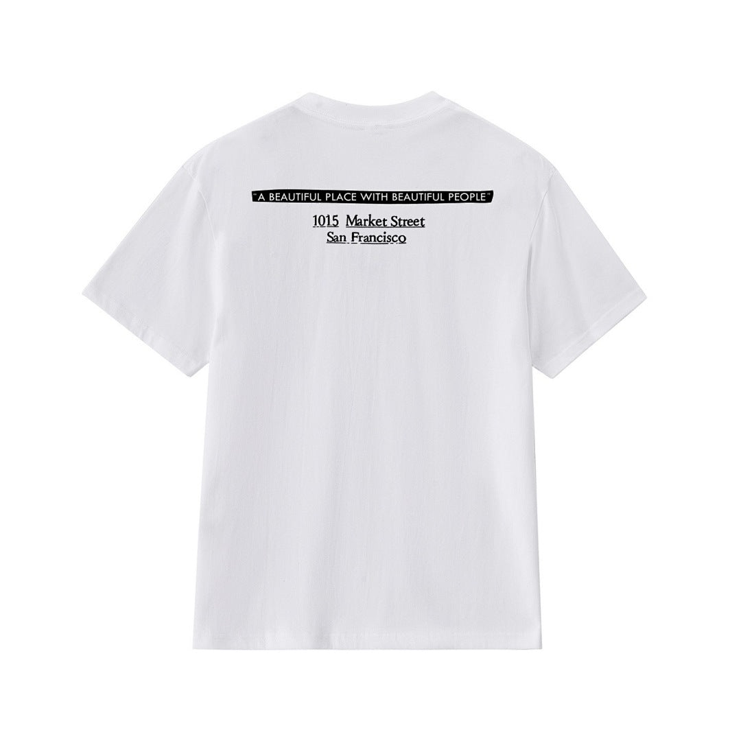 款号M164#P40💰 Sup 19FW SF BOX LOGO TEE旧金山联名经典印花短袖纯棉T恤男女款 宽松版型 采用260克精梳棉双纱 从面料到辅料全部三标齐全跟足ZP 进口松井公司浆料印 - view 11