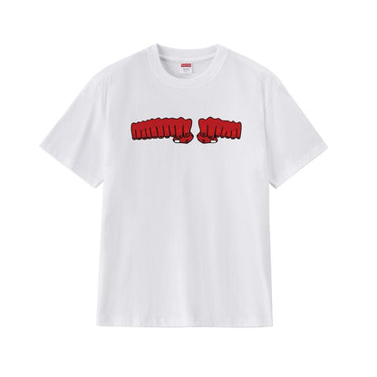 款号M168P40💰 Supreme x toy machine 联名款 SS24 Week4 FIST TEE 胸前拳头印花图案短袖美式潮流T恤 男女同款 宽松版型 采用260克精梳棉双纱 从面 - view 4