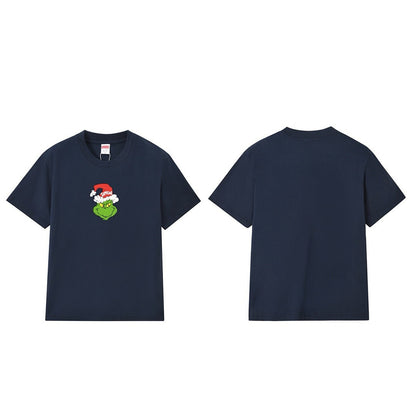 款号M170P40💰 Sup FW24 GRINCH TEE圣诞怪杰图案印花纯棉短袖宽松T恤爆款大码潮 宽松版型 采用260克精梳棉双纱 从面料到辅料全部三标齐全跟足ZP 进口松井公司浆料印花绝不 - view 1