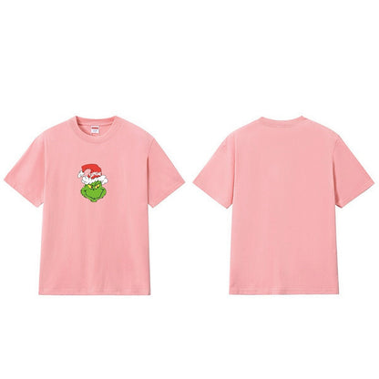 款号M170P40💰 Sup FW24 GRINCH TEE圣诞怪杰图案印花纯棉短袖宽松T恤爆款大码潮 宽松版型 采用260克精梳棉双纱 从面料到辅料全部三标齐全跟足ZP 进口松井公司浆料印花绝不 - view 6