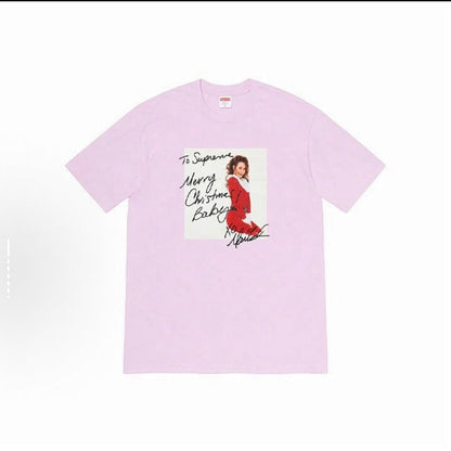 款号M172#40💰 Supreme Week 17 Mariah Carey Tee 玛丽亚凯里人物印花图案 圆领美式潮流T恤 男女同款 宽松版型 采用260克精梳棉双纱 从面料到辅料全部三标齐 - view 2