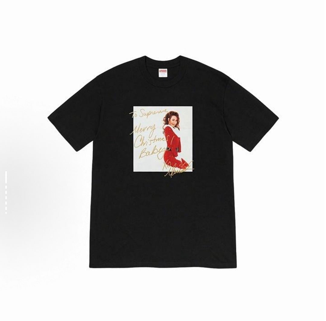 款号M172#40💰 Supreme Week 17 Mariah Carey Tee 玛丽亚凯里人物印花图案 圆领美式潮流T恤 男女同款 宽松版型 采用260克精梳棉双纱 从面料到辅料全部三标齐 - view 3