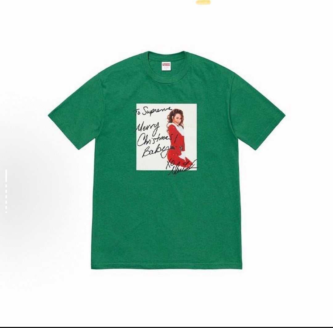 款号M172#40💰 Supreme Week 17 Mariah Carey Tee 玛丽亚凯里人物印花图案 圆领美式潮流T恤 男女同款 宽松版型 采用260克精梳棉双纱 从面料到辅料全部三标齐 - view 4