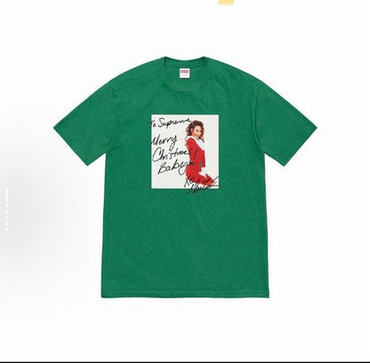 款号M172#40💰 Supreme Week 17 Mariah Carey Tee 玛丽亚凯里人物印花图案 圆领美式潮流T恤 男女同款 宽松版型 采用260克精梳棉双纱 从面料到辅料全部三标齐 - view 4
