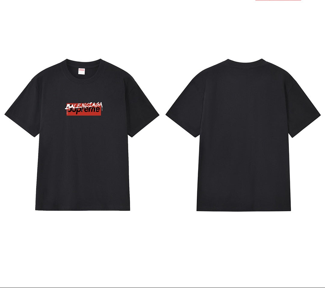 款号M176P40💰 Balenciaga巴黎世家联名supreme印花短袖 宽松版型 采用260克精梳棉双纱 从面料到辅料全部三标齐全跟足ZP 进口松井公司浆料印花绝不开裂 整件做法采用三针五 - view 5