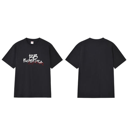 款号M178P40💰 Balenciaga巴黎世家联名supreme印花短袖 宽松版型 采用260克精梳棉双纱 从面料到辅料全部三标齐全跟足ZP 进口松井公司浆料印花绝不开裂 整件做法采用三针五 - view 1