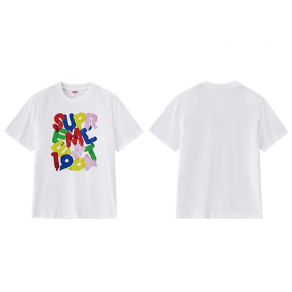 款号M184P40💰 Sup高版本Week 1 Balloons Tee 气球样式Logo圆领短袖T恤 宽松版型 采用260克精梳棉双纱 从面料到辅料全部三标齐全跟足ZP 进口松井公司浆料印花绝不开 - view 2