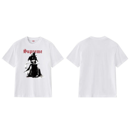 款号M188P40💰 美式Sup 联名款 FW24 Tee 怪兽印花图案圆领短袖T恤 宽松版型 采用260克精梳棉双纱 从面料到辅料全部三标齐全跟足ZP 进口松井公司浆料印花绝不开裂 整件做法 - view 5