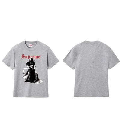款号M188P40💰 美式Sup 联名款 FW24 Tee 怪兽印花图案圆领短袖T恤 宽松版型 采用260克精梳棉双纱 从面料到辅料全部三标齐全跟足ZP 进口松井公司浆料印花绝不开裂 整件做法 - view 7