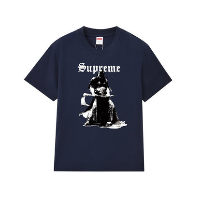 款号M188P40💰 美式Sup 联名款 FW24 Tee 怪兽印花图案圆领短袖T恤 宽松版型 采用260克精梳棉双纱 从面料到辅料全部三标齐全跟足ZP 进口松井公司浆料印花绝不开裂 整件做法 - view 12