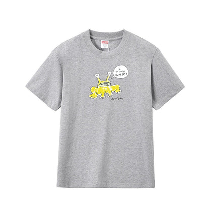 款号M189P40💰 Sup Daniel Johnston Frog Tee 联名款 外星蛙圆领卡通短袖T恤 宽松版型 采用260克精梳棉双纱 从面料到辅料全部三标齐全跟足ZP 进口松井公司浆 - view 4