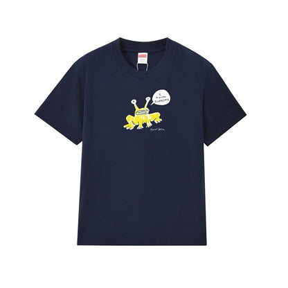 款号M189P40💰 Sup Daniel Johnston Frog Tee 联名款 外星蛙圆领卡通短袖T恤 宽松版型 采用260克精梳棉双纱 从面料到辅料全部三标齐全跟足ZP 进口松井公司浆 - view 6