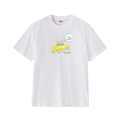 款号M189P40💰 Sup Daniel Johnston Frog Tee 联名款 外星蛙圆领卡通短袖T恤 宽松版型 采用260克精梳棉双纱 从面料到辅料全部三标齐全跟足ZP 进口松井公司浆 - view 8
