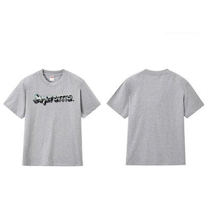 款号M191P40💰 SUP 棉质立体印刷Logo圆领短袖T恤男女同款 宽松版型 采用260克精梳棉双纱 从面料到辅料全部三标齐全跟足ZP 进口松井公司浆料印花绝不开裂 整件做法采用三针五线工 - view 9