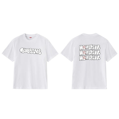 款号193P40💰 25SS HOMERUN 联名宽松纯棉T恤上衣短袖男女同款潮夏装休闲 宽松版型 采用260克精梳棉双纱 从面料到辅料全部三标齐全跟足ZP 进口松井公司浆料印花绝不开裂 整件 - view 10