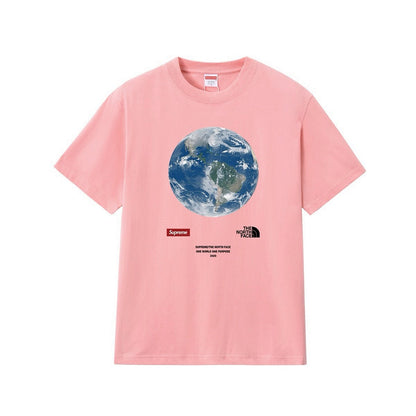 款号M194P40💰 20SS One World Tee同一个地球慈善印花短袖T恤纯棉男女款半袖tee 宽松版型 采用260克精梳棉双纱 从面料到辅料全部三标齐全跟足ZP 进口松井公司浆料印花绝 - view 1