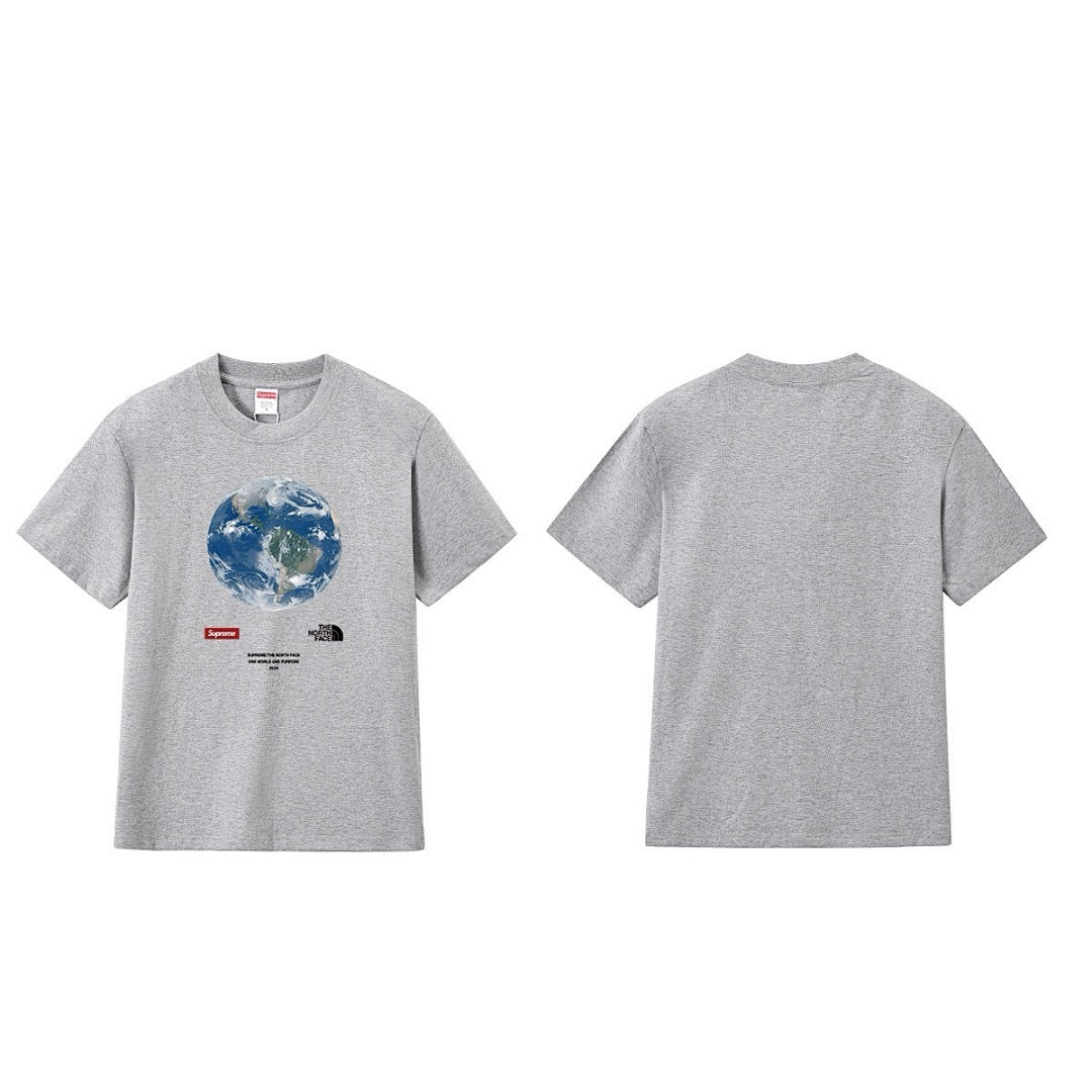 款号M194P40💰 20SS One World Tee同一个地球慈善印花短袖T恤纯棉男女款半袖tee 宽松版型 采用260克精梳棉双纱 从面料到辅料全部三标齐全跟足ZP 进口松井公司浆料印花绝 - view 4
