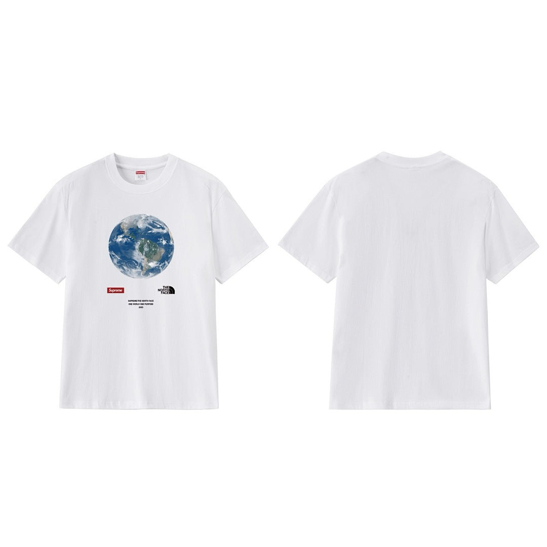 款号M194P40💰 20SS One World Tee同一个地球慈善印花短袖T恤纯棉男女款半袖tee 宽松版型 采用260克精梳棉双纱 从面料到辅料全部三标齐全跟足ZP 进口松井公司浆料印花绝 - view 8