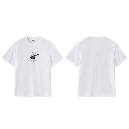 款号M196P40💰 Sup 21FW Rocker Tee 摇滚吉他手小孩卡通图案短袖T恤男女款情侣款潮 宽松版型 采用260克精梳棉双纱 从面料到辅料全部三标齐全跟足ZP 进口松井公司浆料印花 - view 4