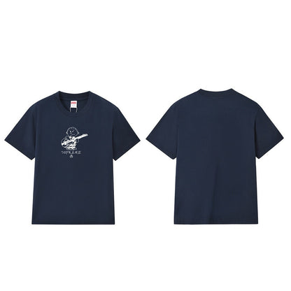 款号M196P40💰 Sup 21FW Rocker Tee 摇滚吉他手小孩卡通图案短袖T恤男女款情侣款潮 宽松版型 采用260克精梳棉双纱 从面料到辅料全部三标齐全跟足ZP 进口松井公司浆料印花 - view 6