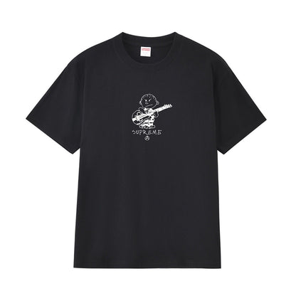 款号M196P40💰 Sup 21FW Rocker Tee 摇滚吉他手小孩卡通图案短袖T恤男女款情侣款潮 宽松版型 采用260克精梳棉双纱 从面料到辅料全部三标齐全跟足ZP 进口松井公司浆料印花 - view 9