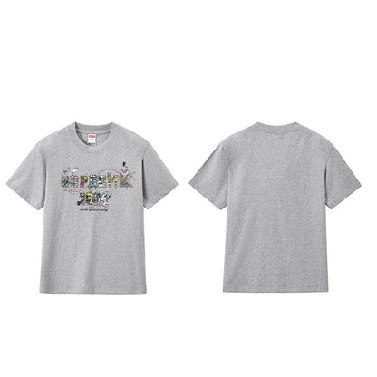 款号M198P40💰 Sup SS24夏季T恤系列WEEK19 卡通logo字母印花纯棉圆领短袖体恤 宽松版型 采用260克精梳棉双纱 从面料到辅料全部三标齐全跟足ZP 进口松井公司浆料印花绝不开 - view 4