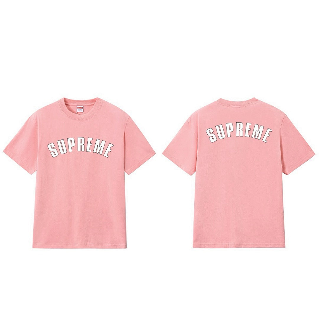 款号M200P40💰 Sup 爆裂 龟裂纹字母LOGO短袖 男女款休闲宽松T恤潮 宽松版型 采用260克精梳棉双纱 从面料到辅料全部三标齐全跟足ZP 进口松井公司浆料印花绝不开裂 整件做法采用 - view 2