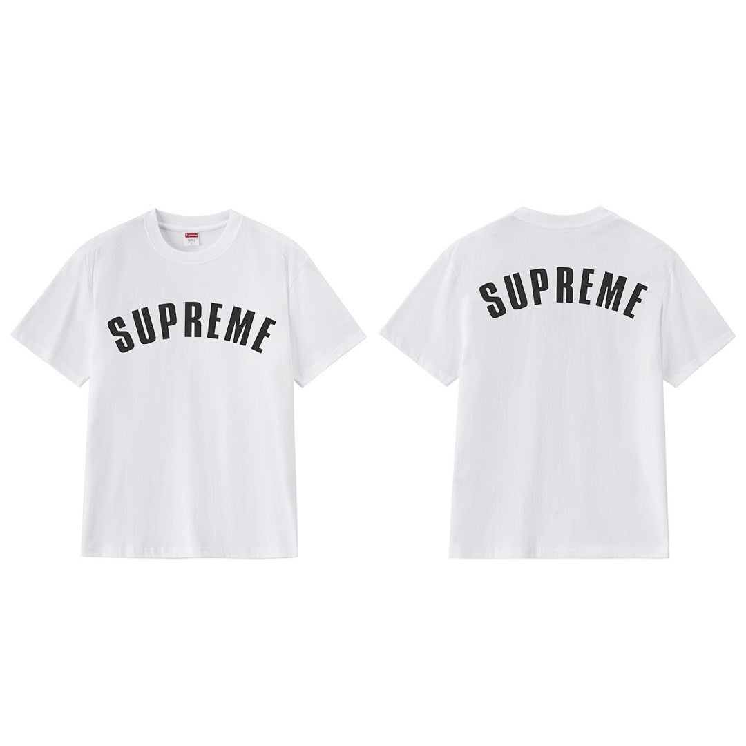 款号M200P40💰 Sup 爆裂 龟裂纹字母LOGO短袖 男女款休闲宽松T恤潮 宽松版型 采用260克精梳棉双纱 从面料到辅料全部三标齐全跟足ZP 进口松井公司浆料印花绝不开裂 整件做法采用 - view 5