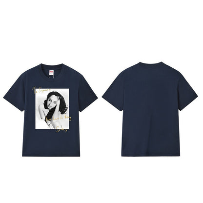款号M211P40💰 Supreme 17SS Sade Tee 萨德 歌手人物照 签名 圆领潮流短袖T恤 宽松版型 采用260克精梳棉双纱 从面料到辅料全部三标齐全跟足ZP 进口松井公司浆料印花 - view 2