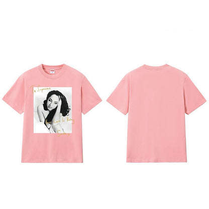 款号M211P40💰 Supreme 17SS Sade Tee 萨德 歌手人物照 签名 圆领潮流短袖T恤 宽松版型 采用260克精梳棉双纱 从面料到辅料全部三标齐全跟足ZP 进口松井公司浆料印花 - view 6