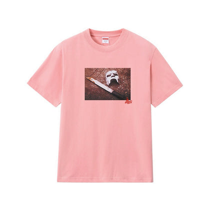 款号M215P40💰 SupxMFDOOM FW23款面具背面手写字母印花纯棉圆领短袖男女同款 宽松版型 采用260克精梳棉双纱 从面料到辅料全部三标齐全跟足ZP 进口松井公司浆料印花绝不开裂 - view 4