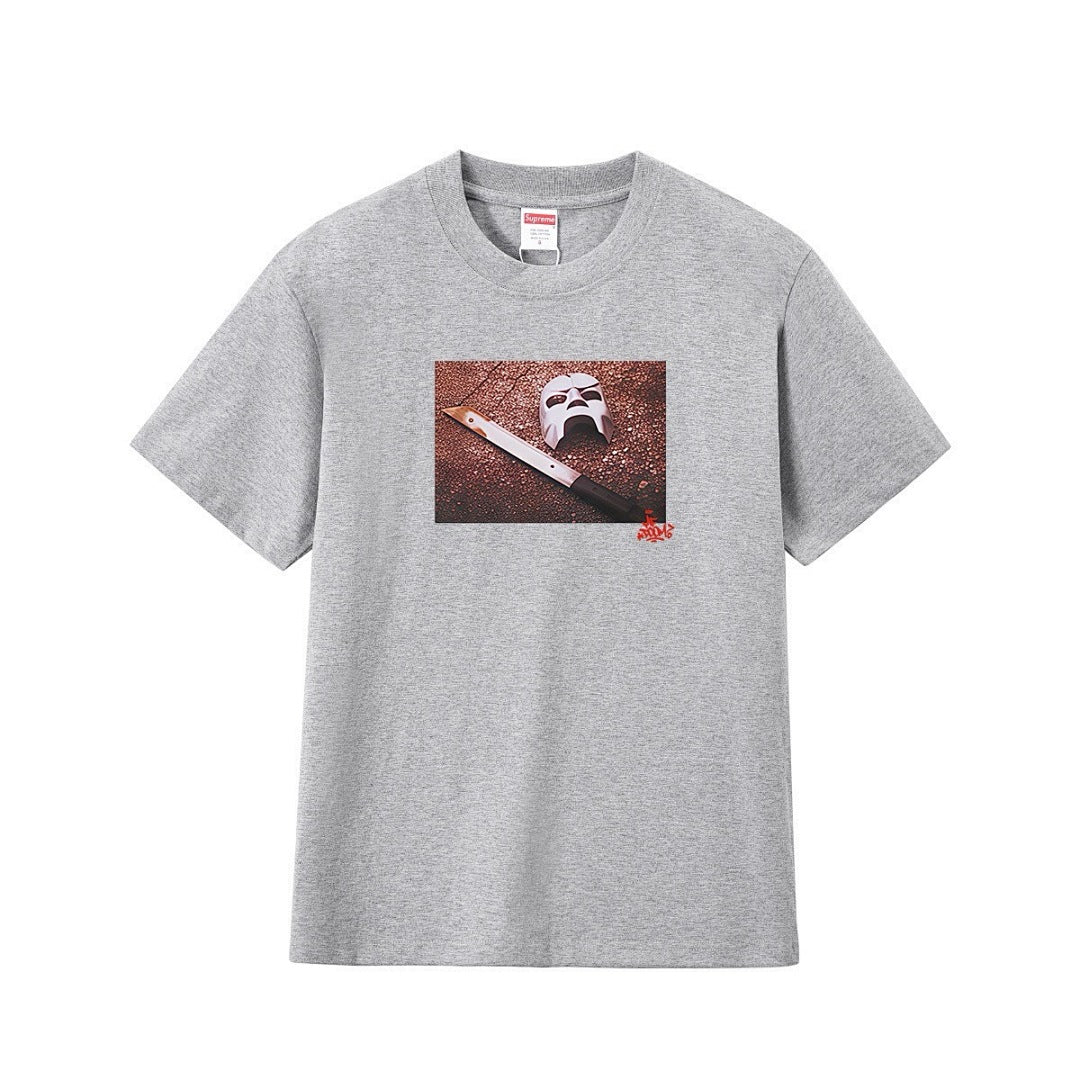 款号M215P40💰 SupxMFDOOM FW23款面具背面手写字母印花纯棉圆领短袖男女同款 宽松版型 采用260克精梳棉双纱 从面料到辅料全部三标齐全跟足ZP 进口松井公司浆料印花绝不开裂 - view 8
