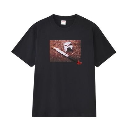 款号M215P40💰 SupxMFDOOM FW23款面具背面手写字母印花纯棉圆领短袖男女同款 宽松版型 采用260克精梳棉双纱 从面料到辅料全部三标齐全跟足ZP 进口松井公司浆料印花绝不开裂 - view 14